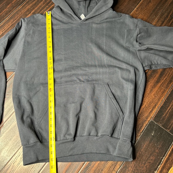 Hoodie sweater long sleeve basic cotton Los Angeles Apparel unisex warm ski - Picture 3 of 4